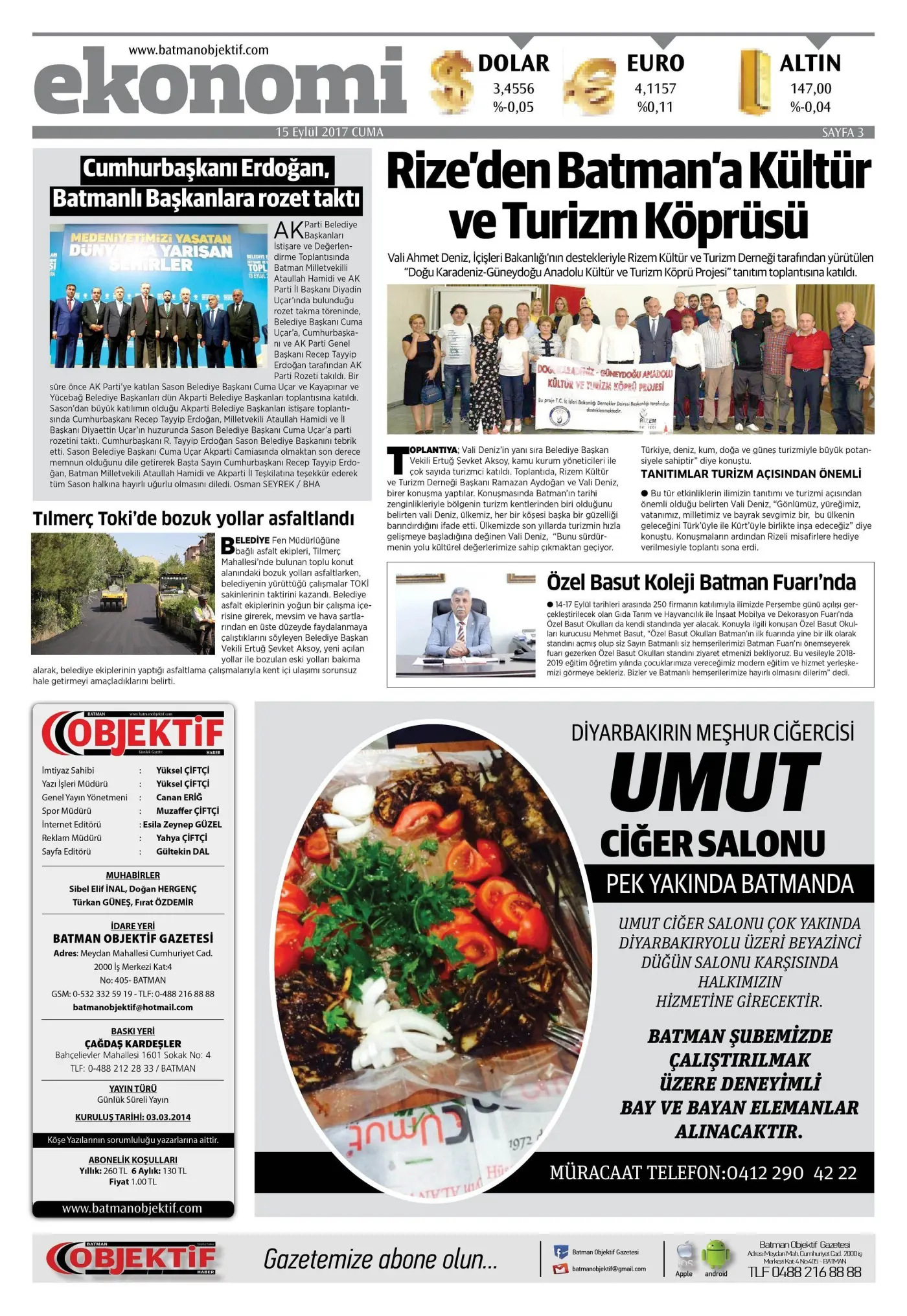 15.09.2017 tarihli sayı, 3. sayfa