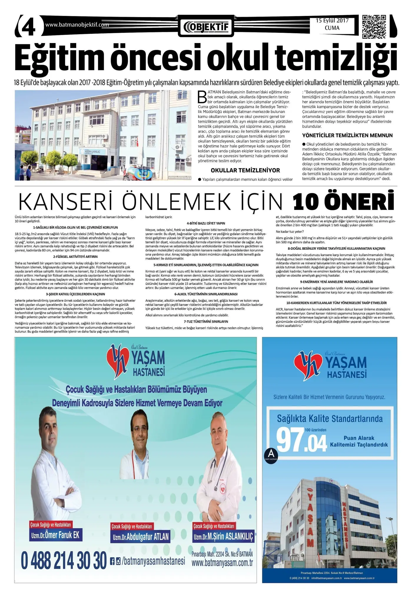 15.09.2017 tarihli sayı, 4. sayfa