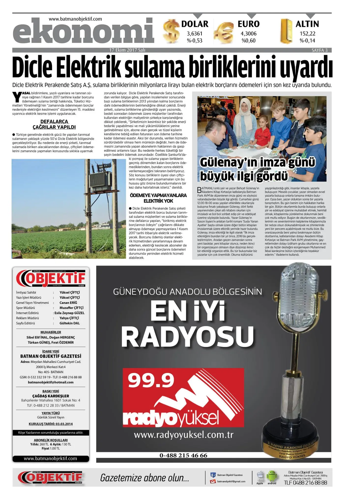 17.10.2017 tarihli sayı, 3. sayfa