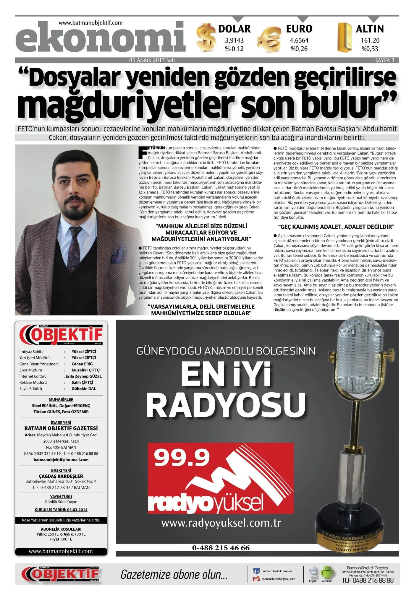 05.12.2017 tarihli sayı, 3. sayfa