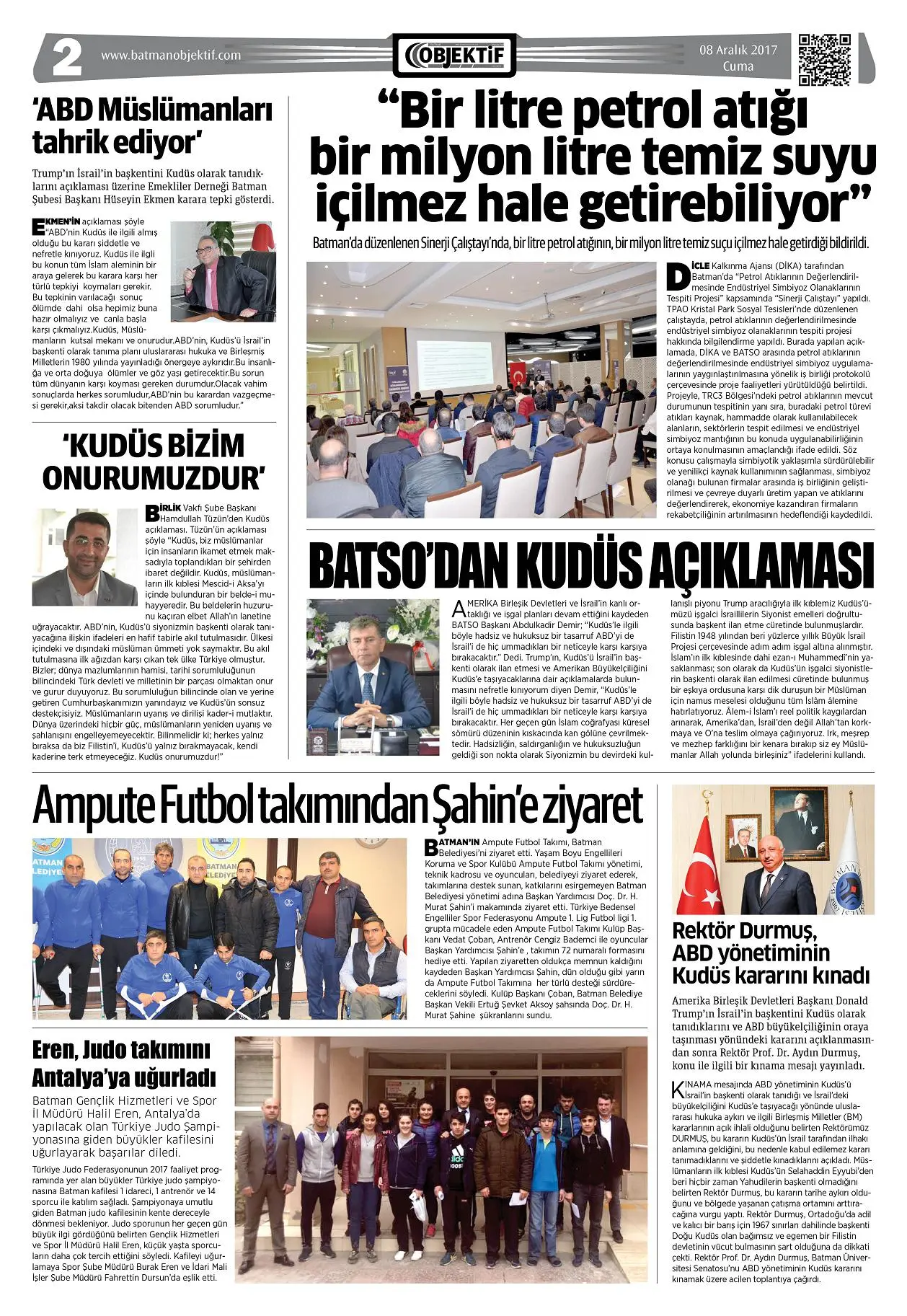 08.12.2017 tarihli sayı, 2. sayfa
