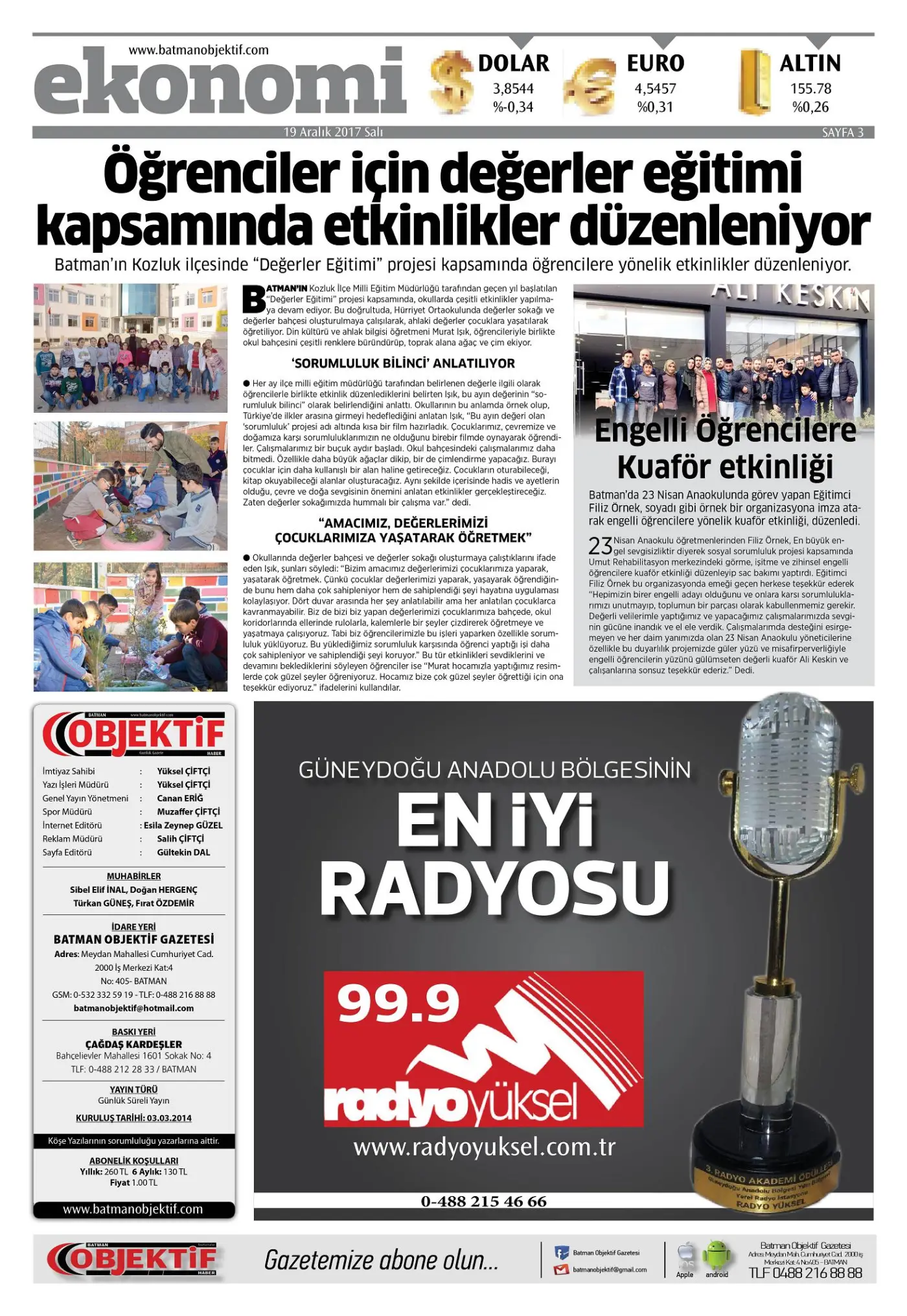 19.12.2017 tarihli sayı, 3. sayfa