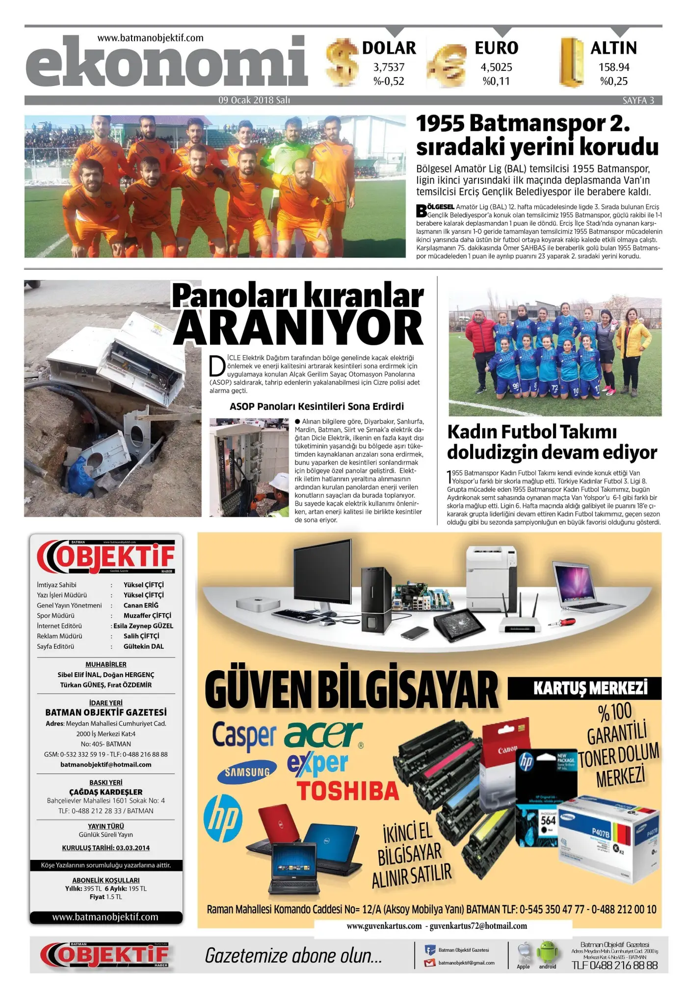 08.01.2018 tarihli sayı, 3. sayfa