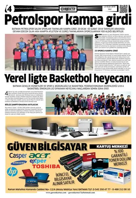 23.01.2018 tarihli sayı, 4. sayfa
