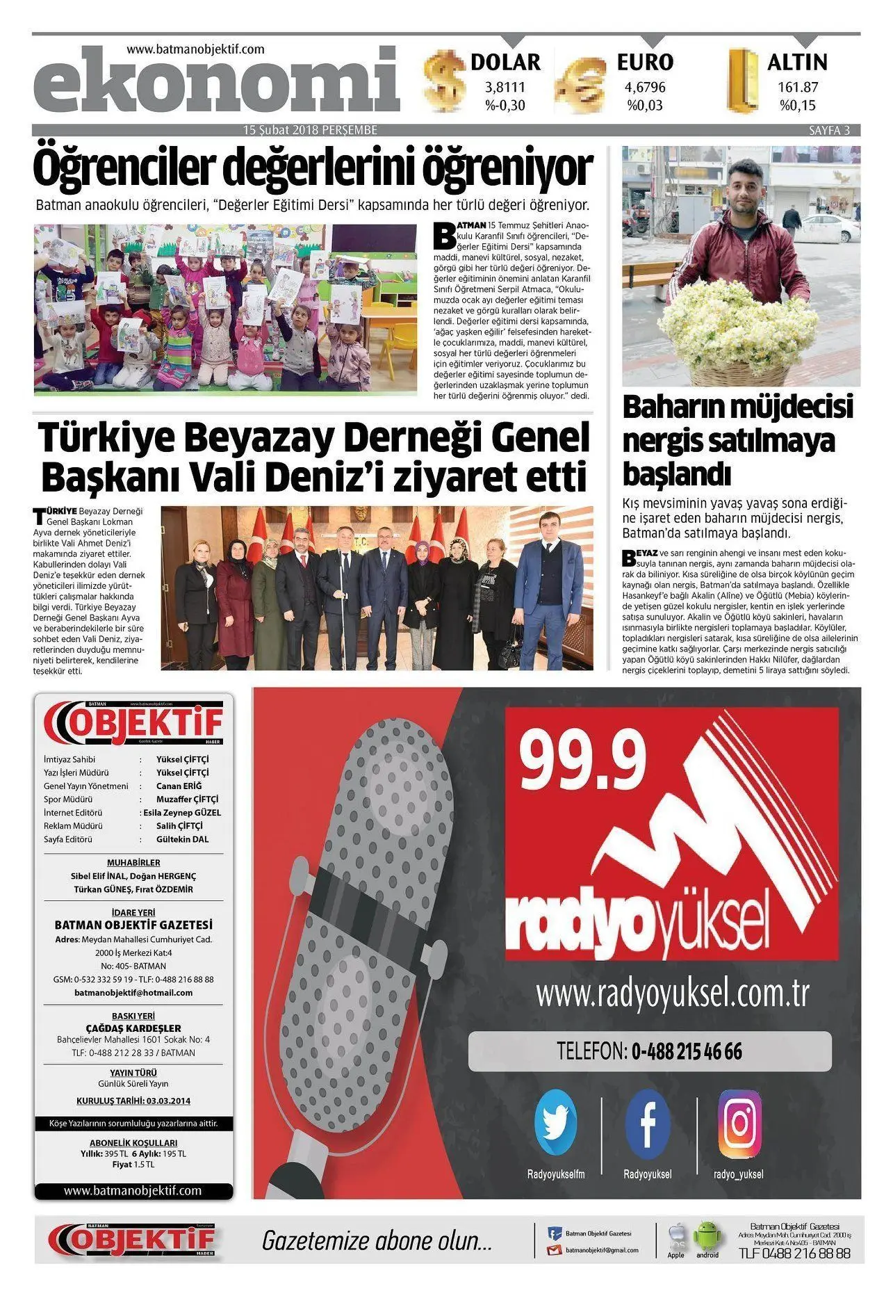 15.02.2018 tarihli sayı, 3. sayfa