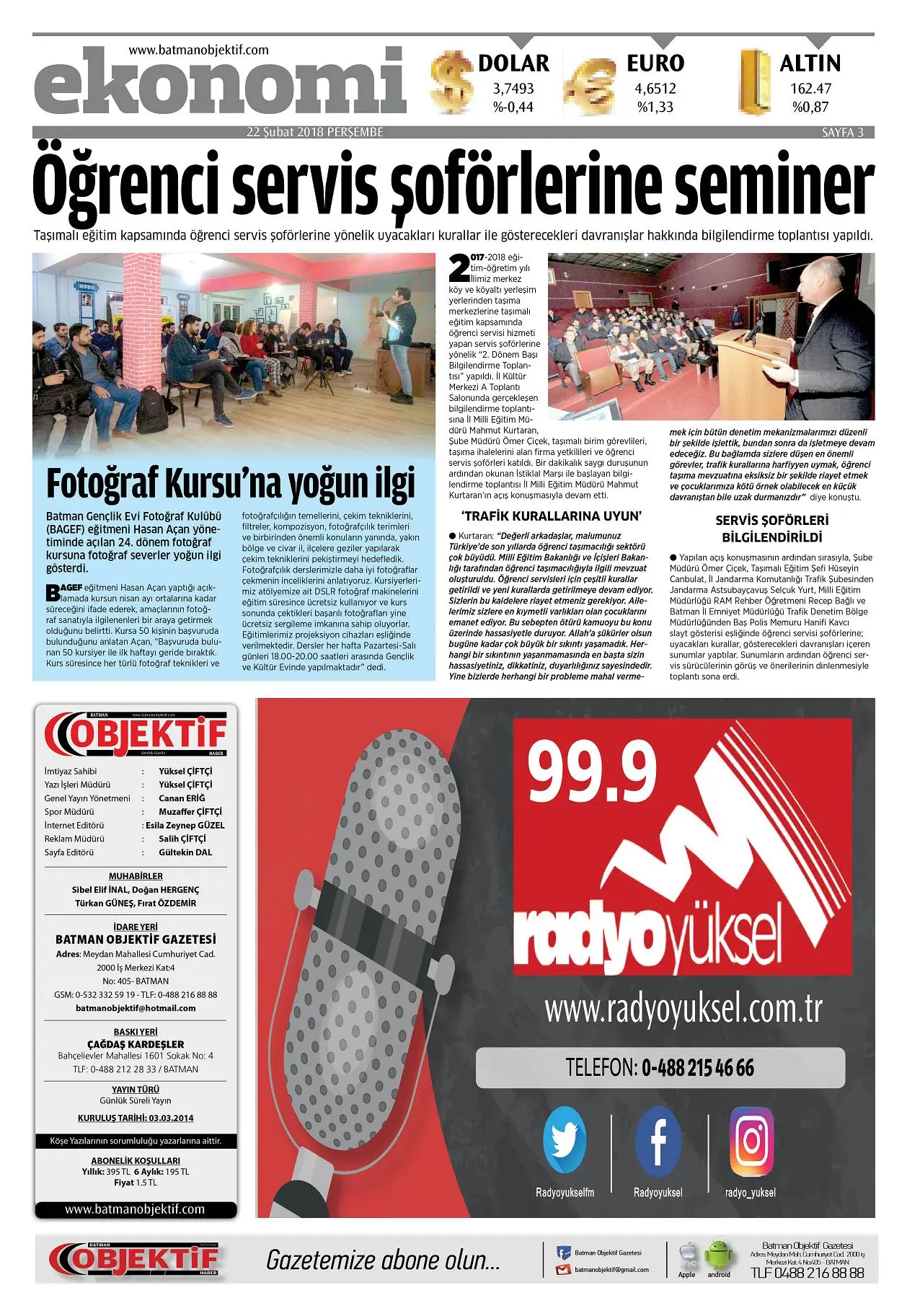 21.02.2018 tarihli sayı, 3. sayfa