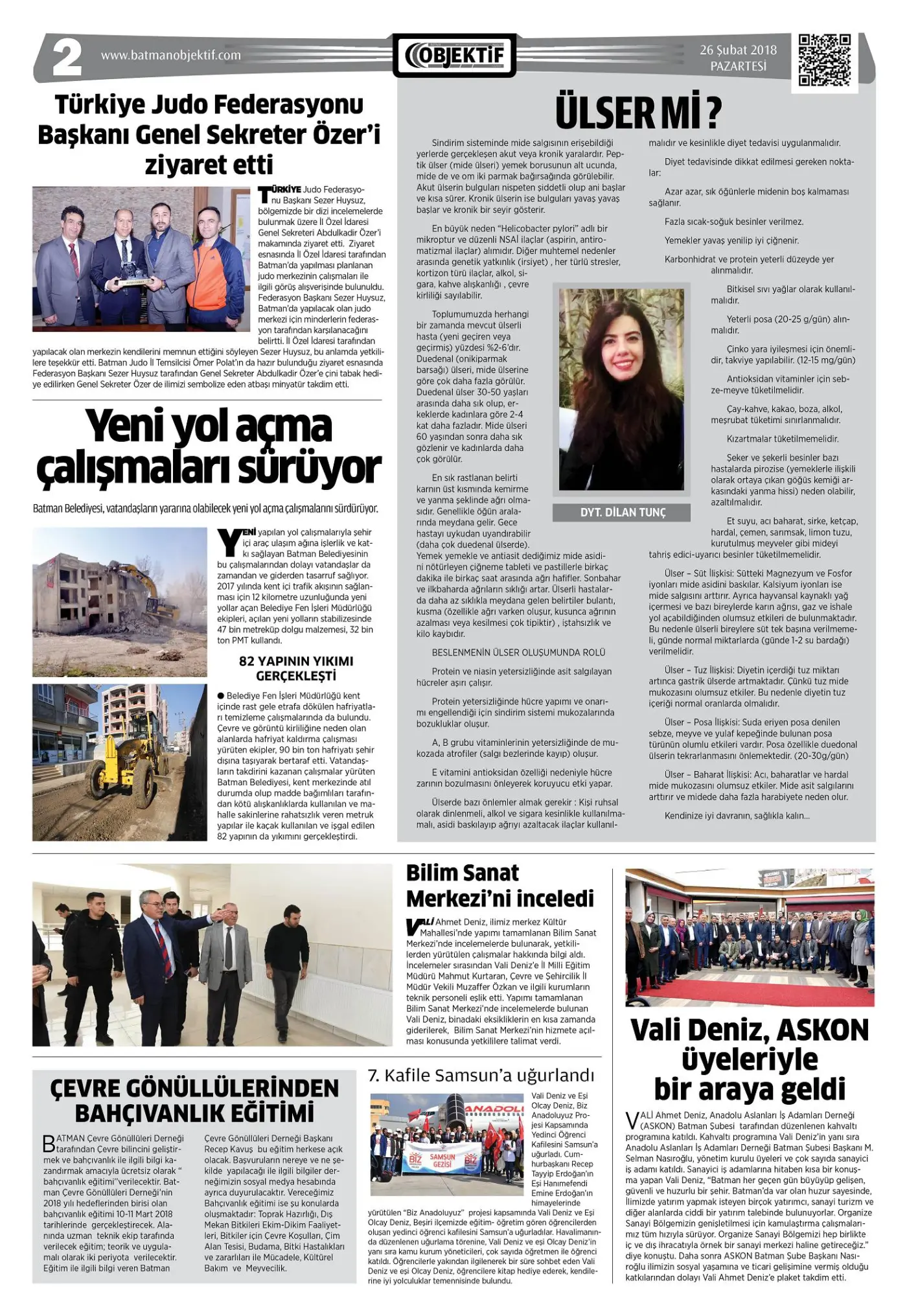 26.02.2018 tarihli sayı, 2. sayfa