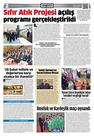 28.02.2018 tarihli sayı, 1. sayfa