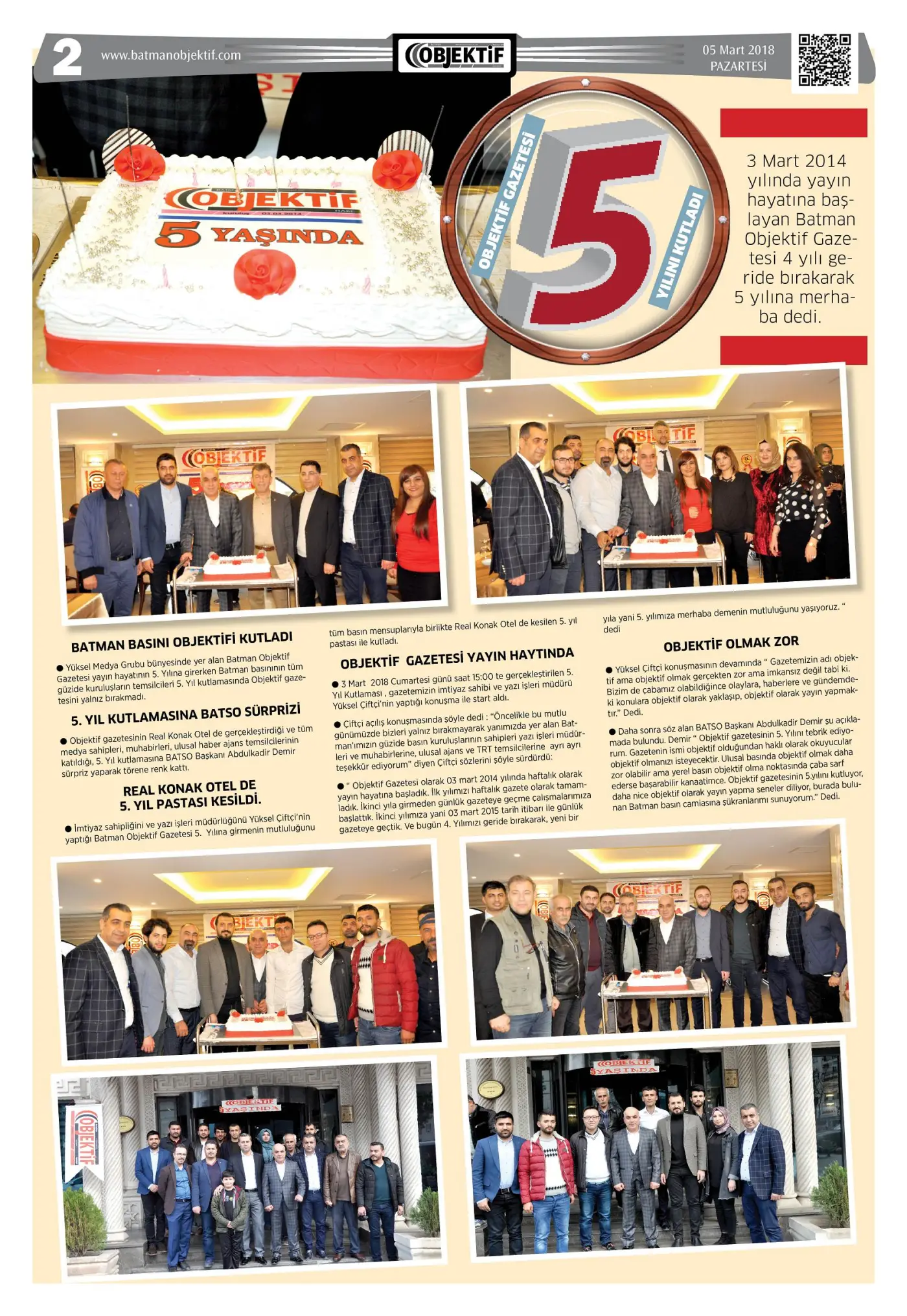 05.03.2018 tarihli sayı, 2. sayfa