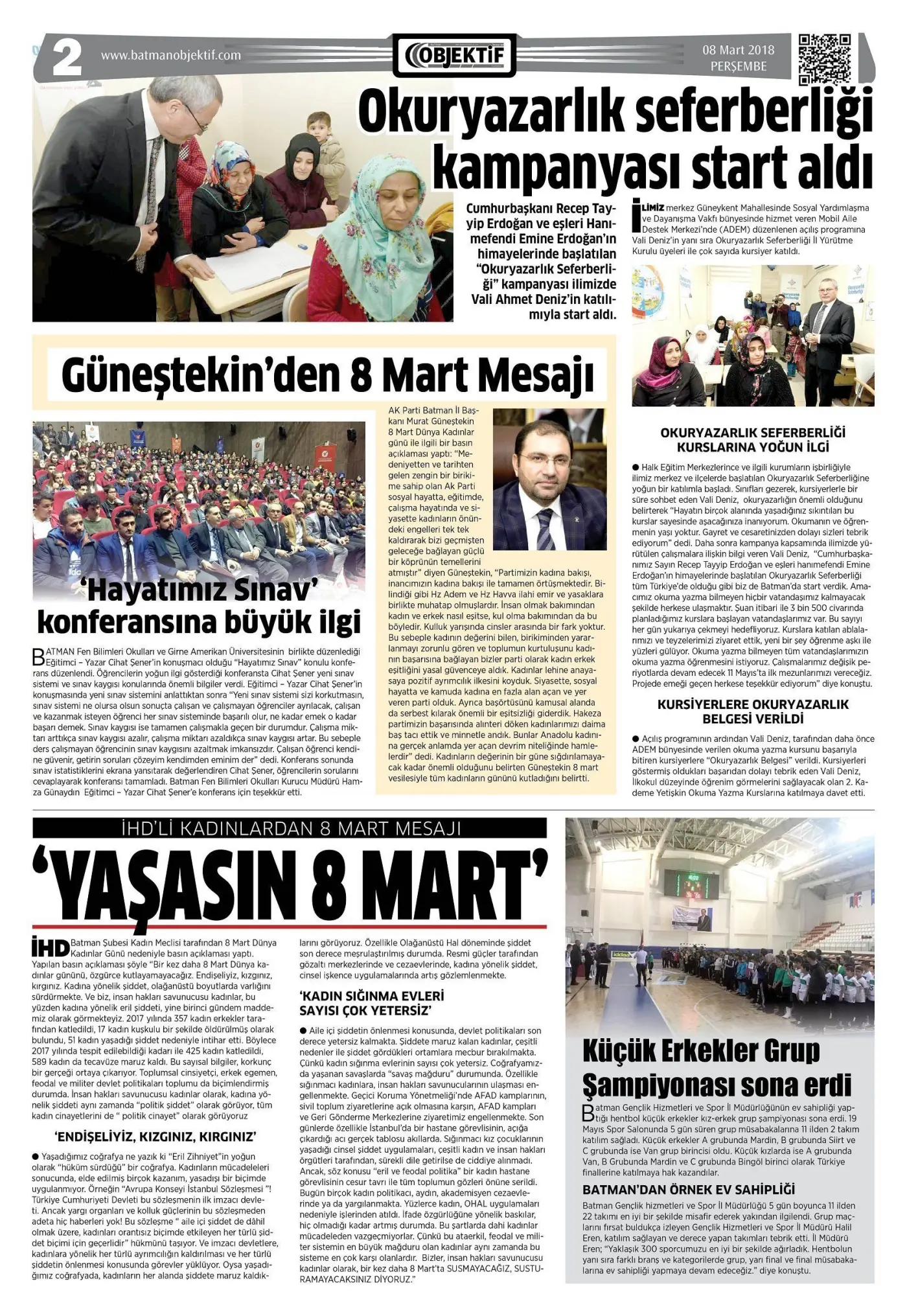07.03.2018 tarihli sayı, 2. sayfa