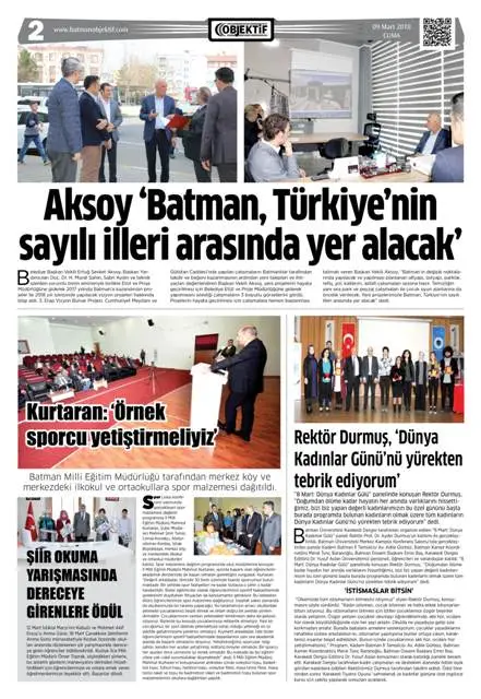 08.03.2018 tarihli sayı, 2. sayfa