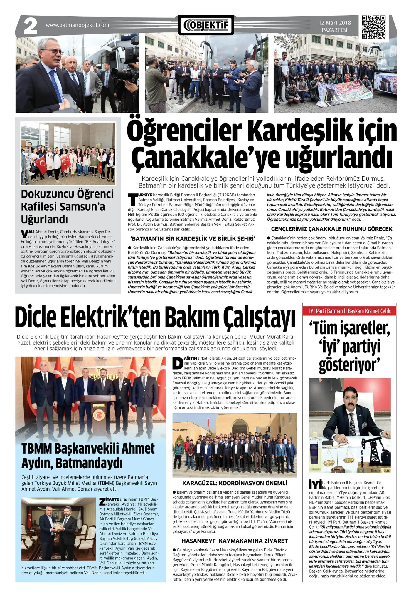 12.03.2018 tarihli sayı, 2. sayfa