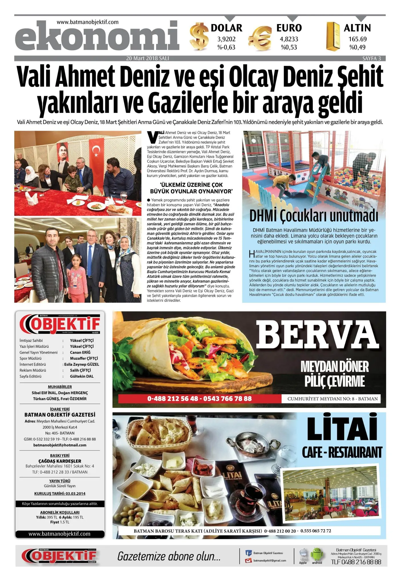 19.03.2018 tarihli sayı, 3. sayfa