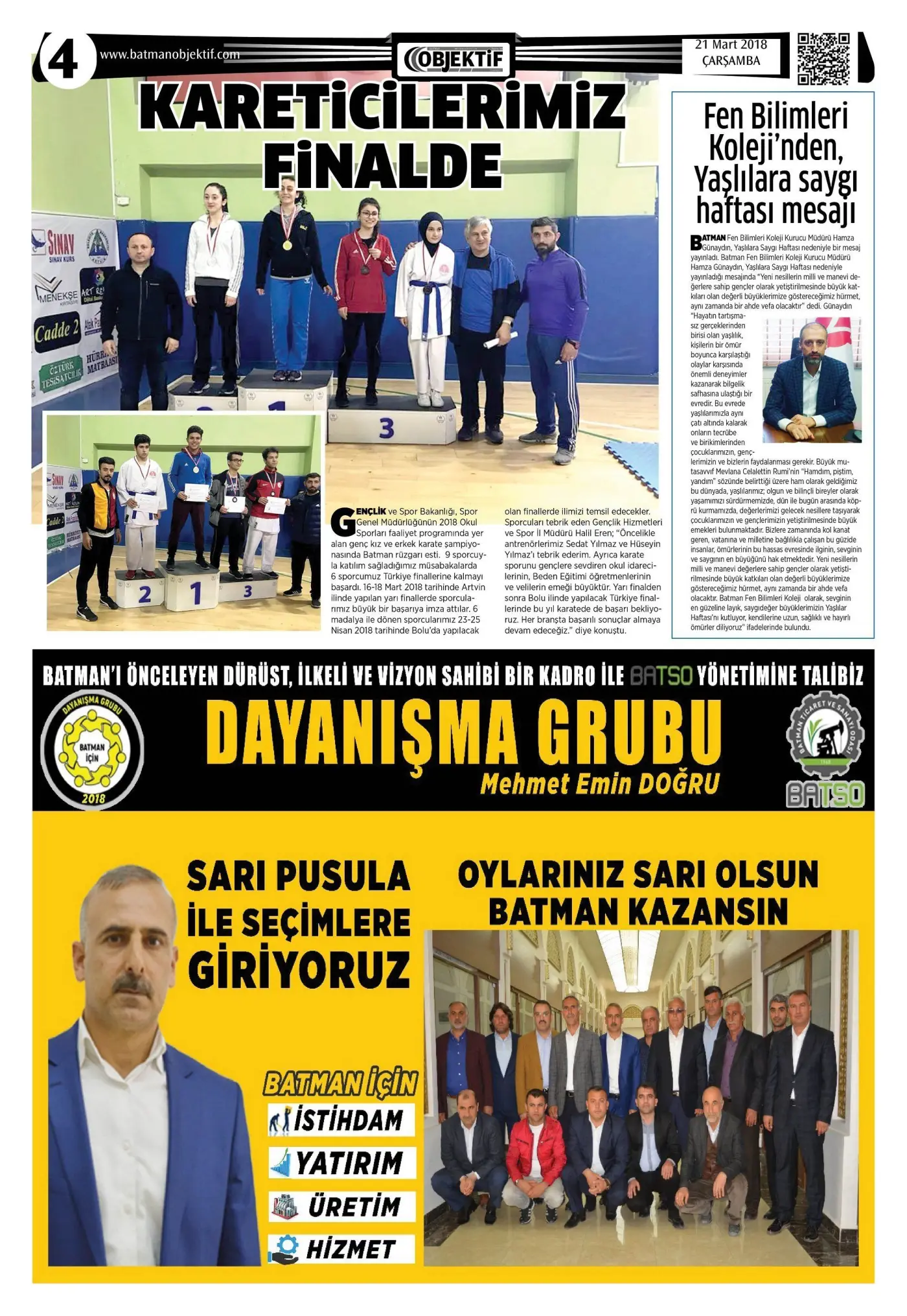 21.03.2018 tarihli sayı, 4. sayfa