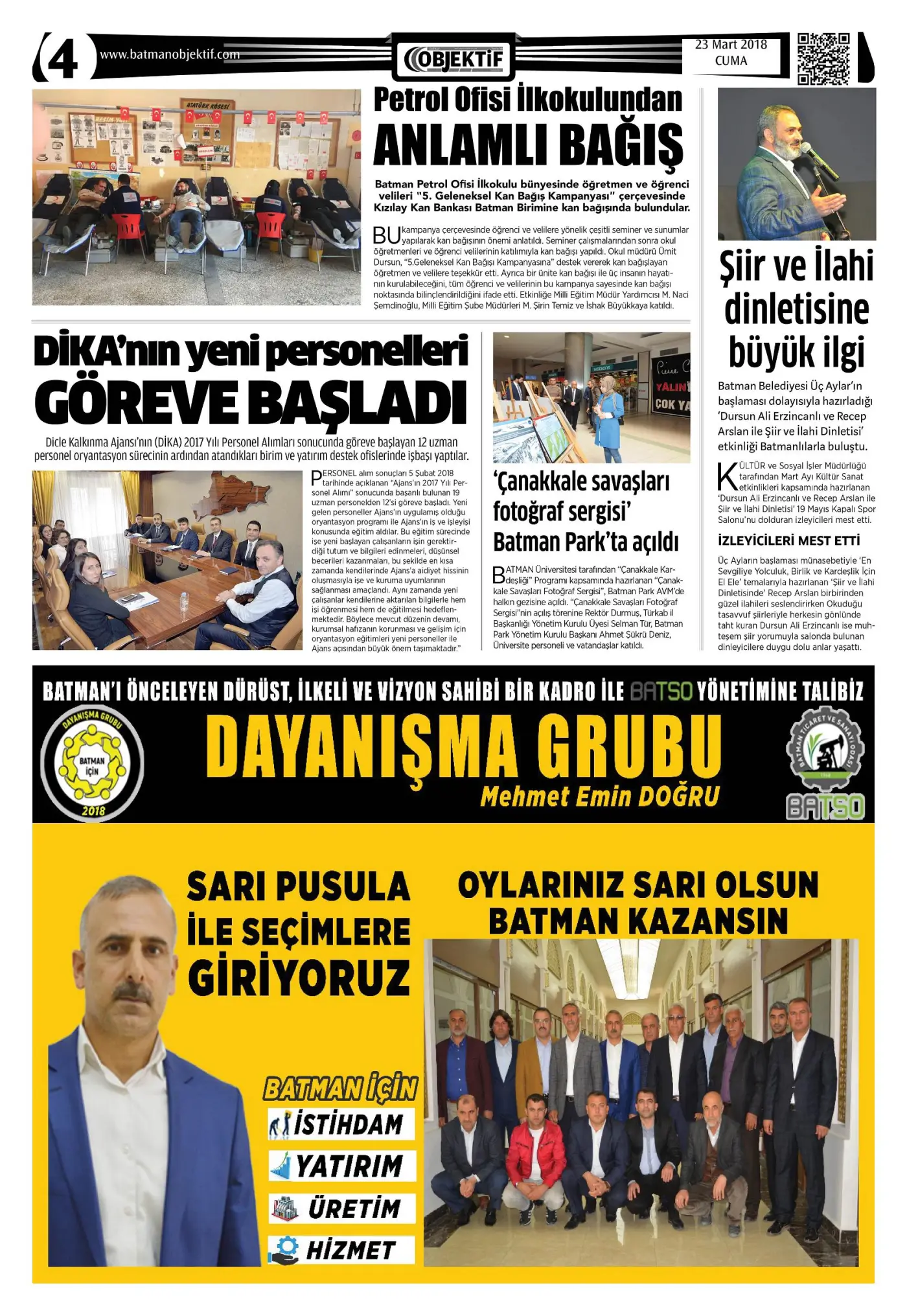 22.03.2018 tarihli sayı, 4. sayfa