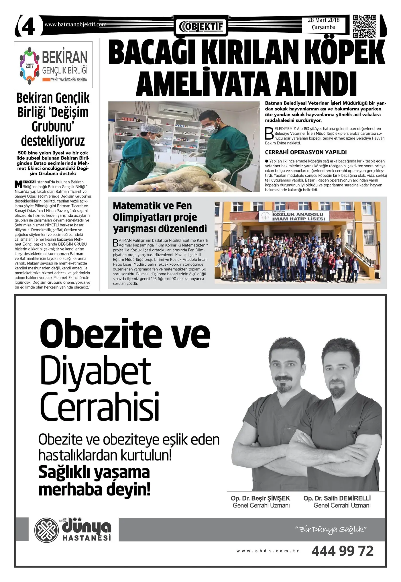 27.03.2018 tarihli sayı, 4. sayfa
