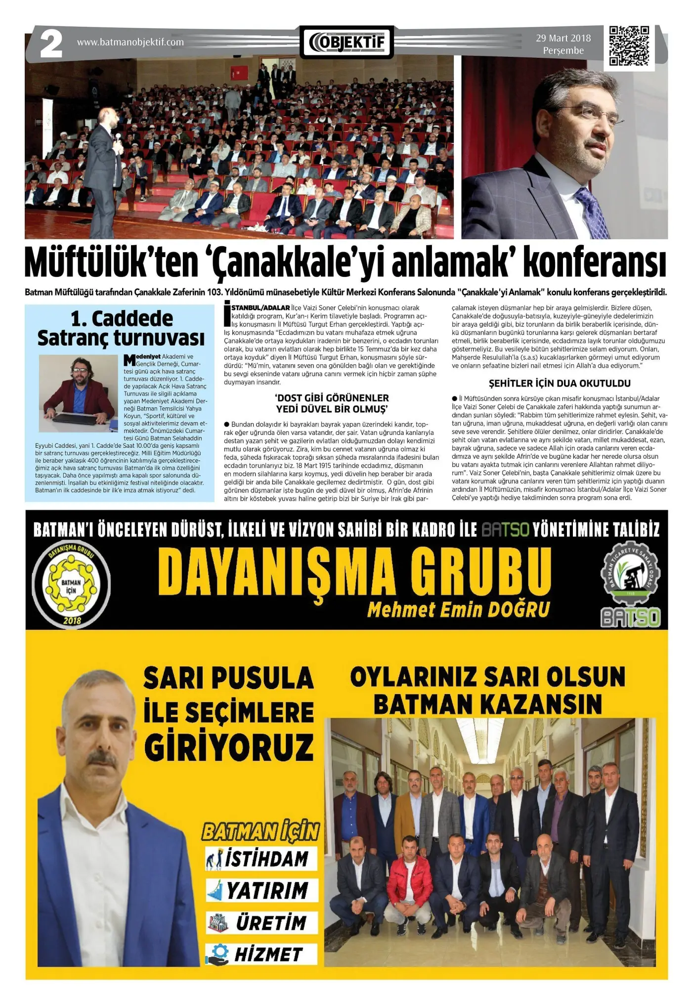 28.03.2018 tarihli sayı, 2. sayfa