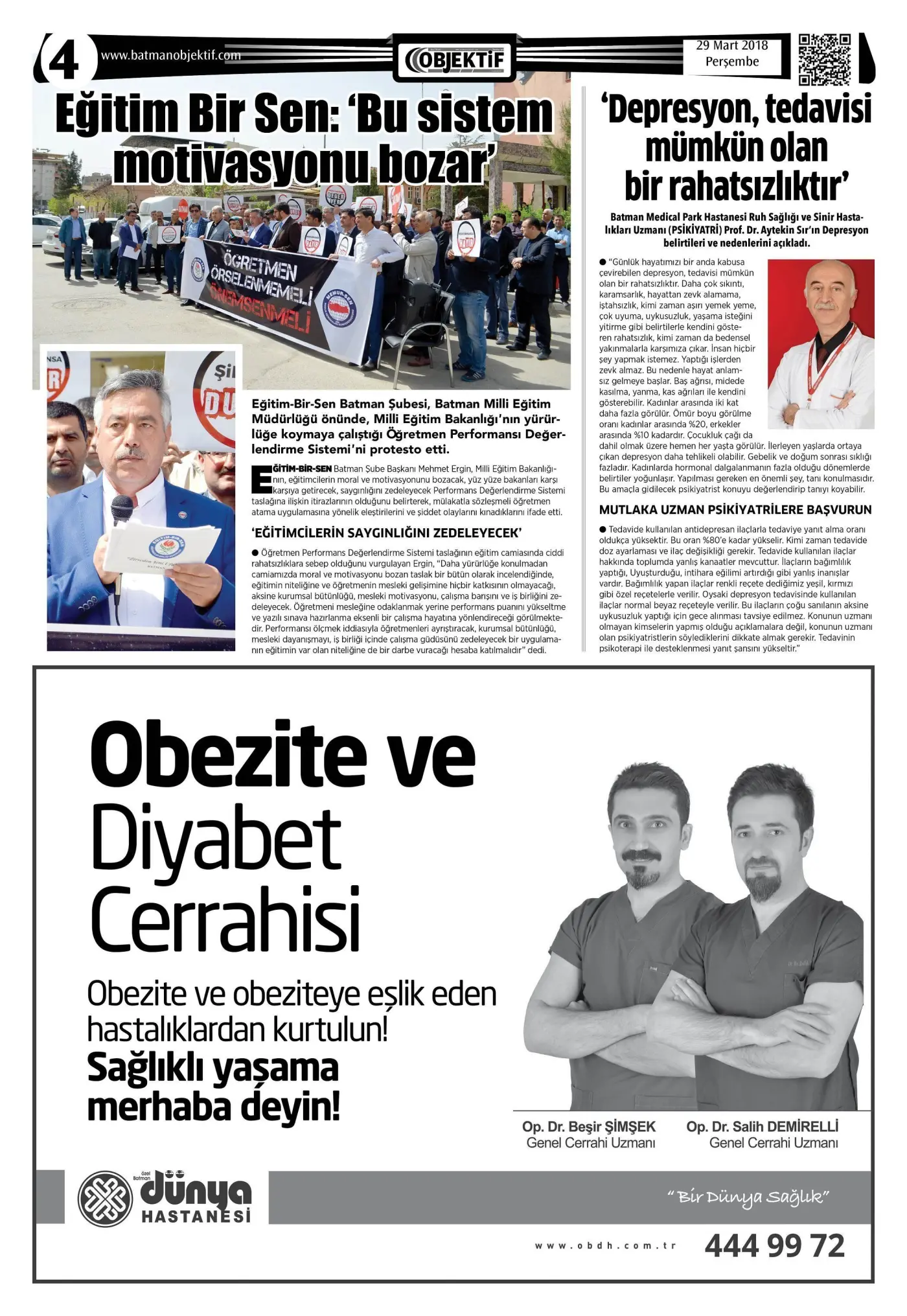28.03.2018 tarihli sayı, 4. sayfa