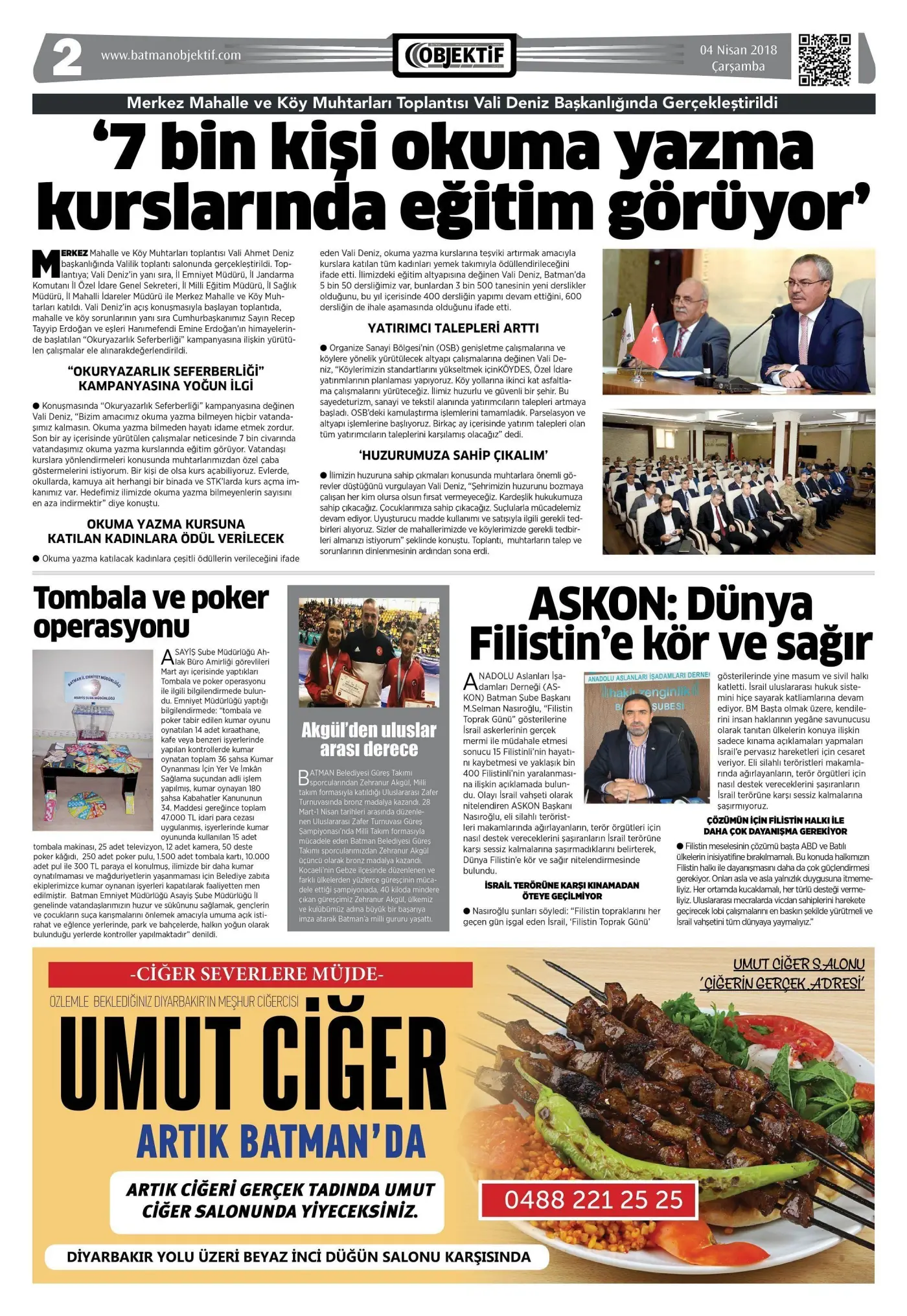 03.04.2018 tarihli sayı, 2. sayfa