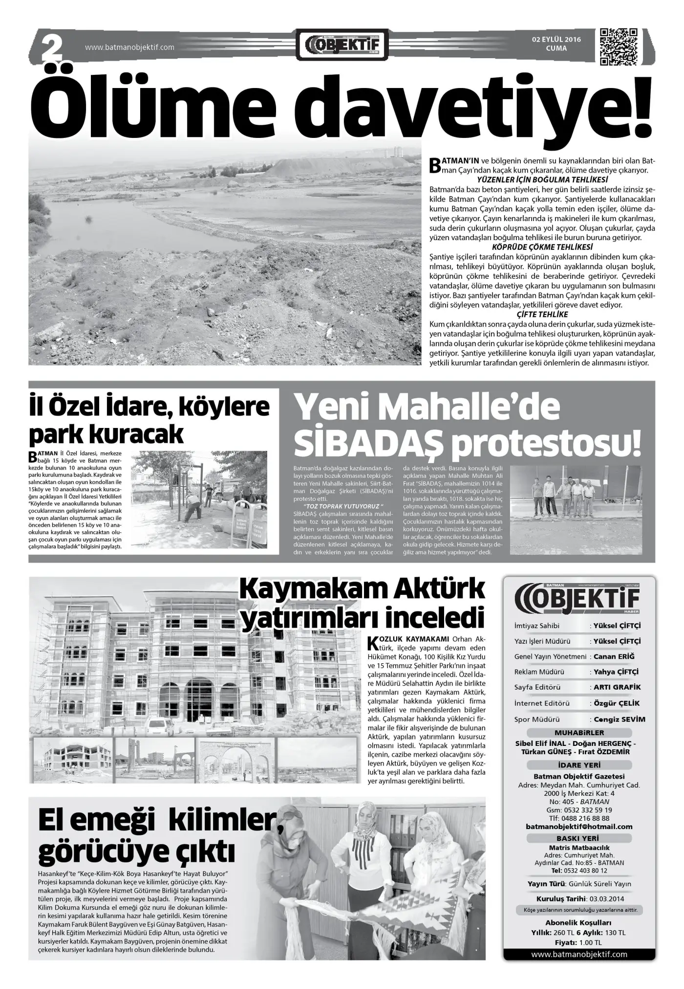 01.09.2016 tarihli sayı, 3. sayfa