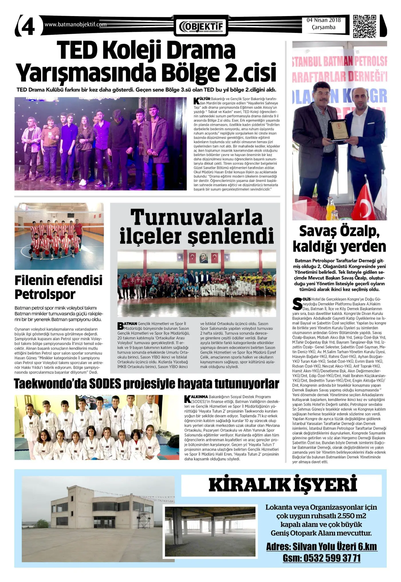 03.04.2018 tarihli sayı, 4. sayfa