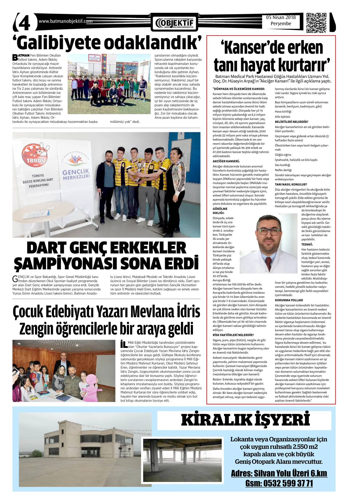 04.04.2018 tarihli sayı, 4. sayfa