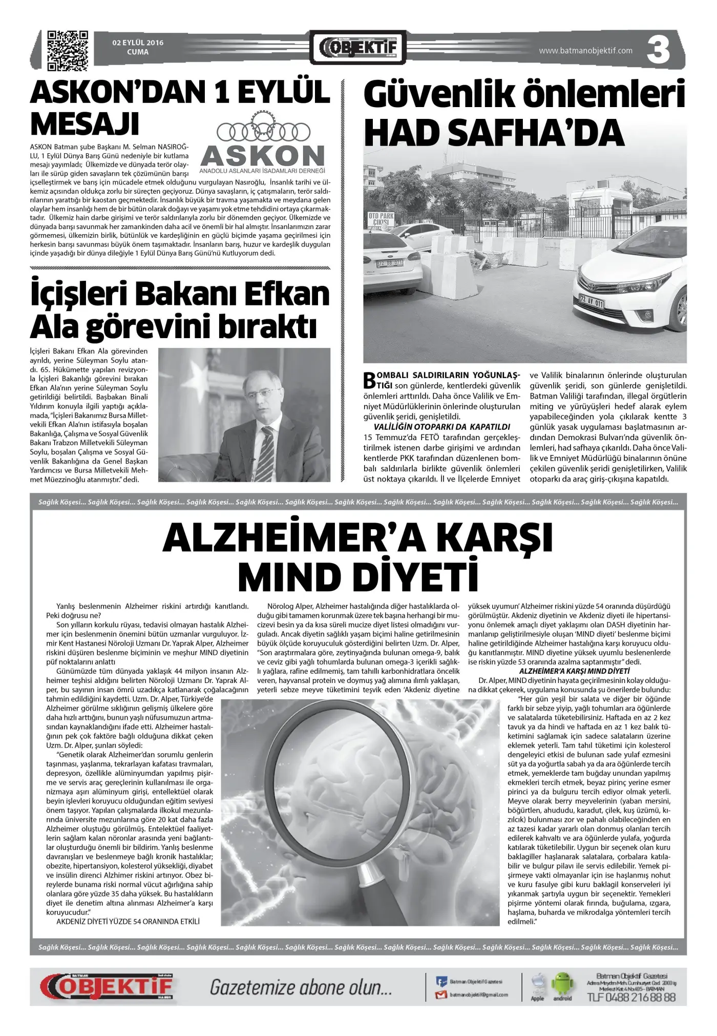 01.09.2016 tarihli sayı, 4. sayfa