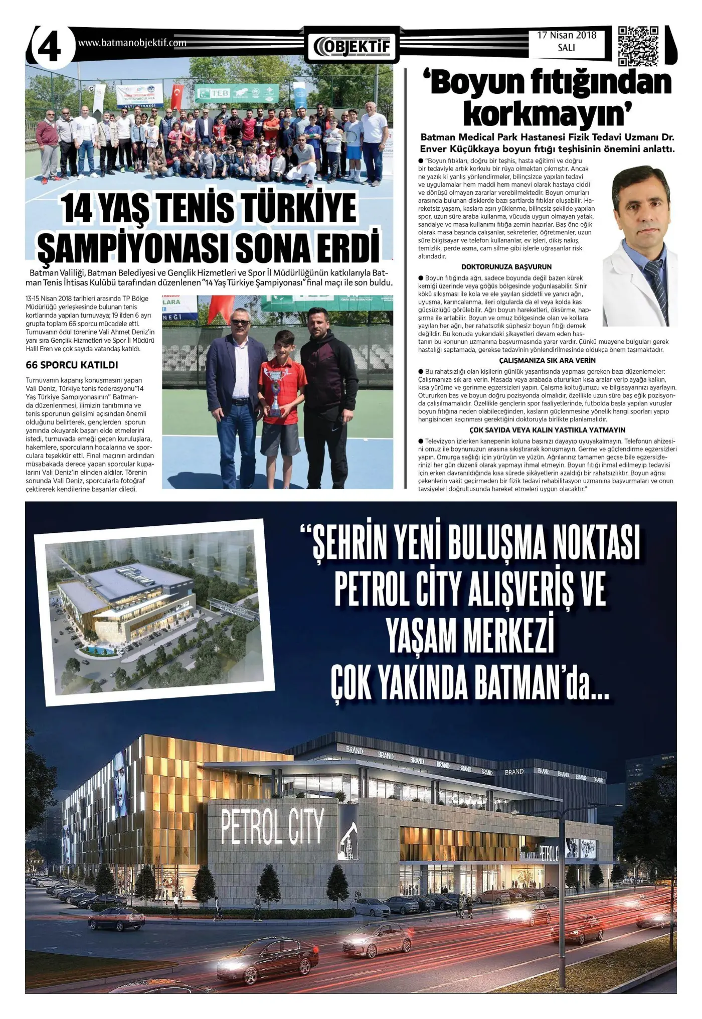 16.04.2018 tarihli sayı, 4. sayfa