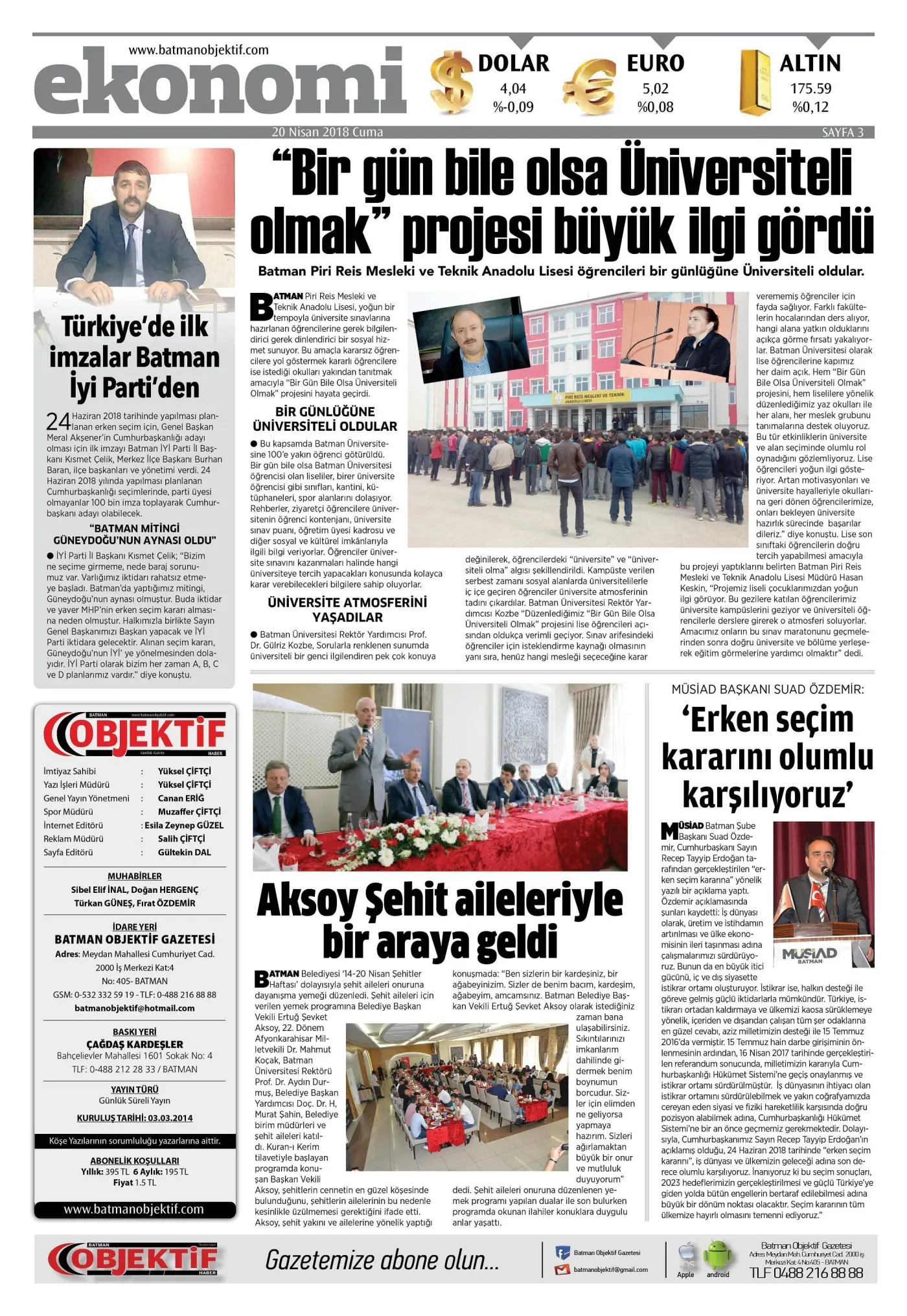 19.04.2018 tarihli sayı, 3. sayfa