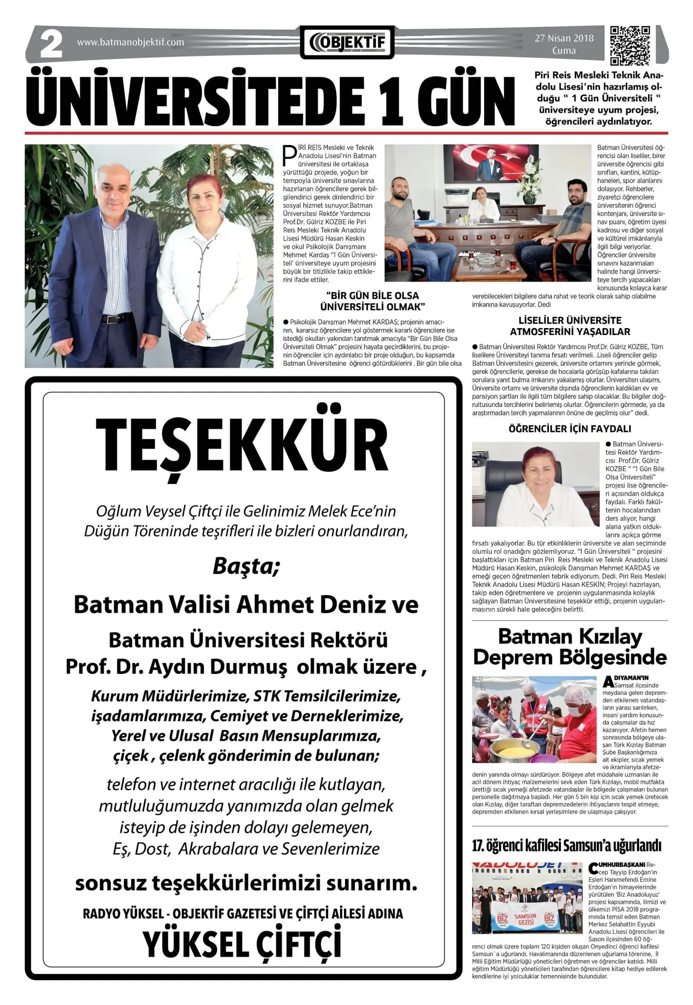 26.04.2018 tarihli sayı, 2. sayfa