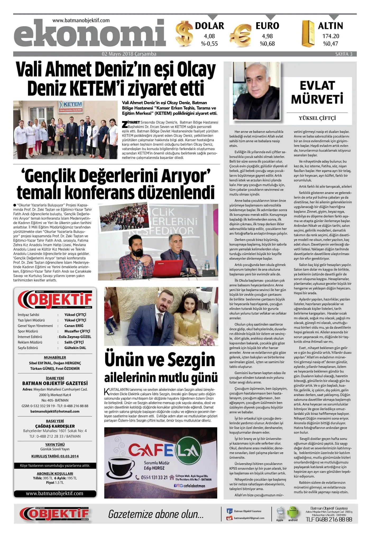 01.05.2018 tarihli sayı, 3. sayfa