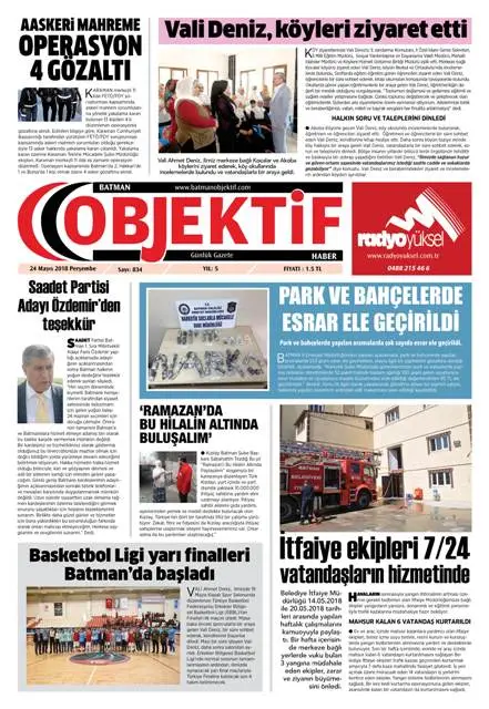23.05.2018 tarihli sayı, 1. sayfa