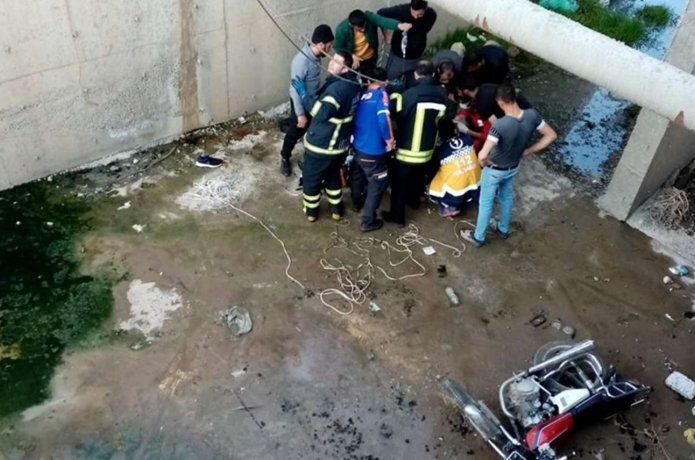 Motosiklet kazasında bir kişi ağır yaralandı