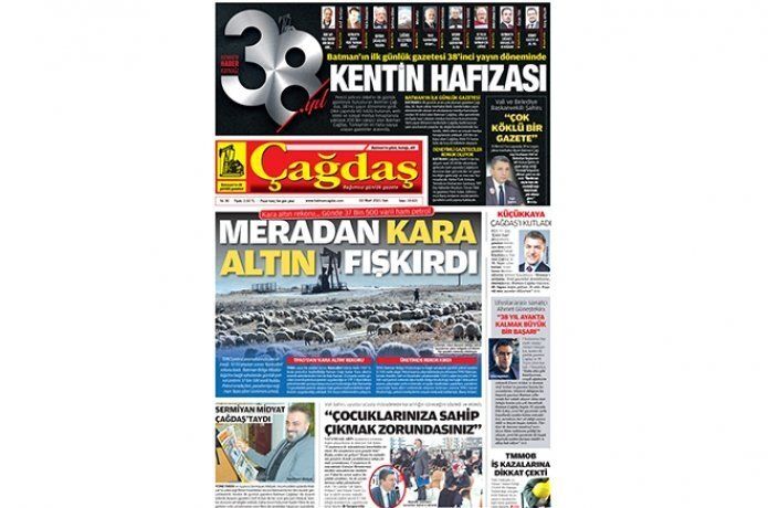 Çağdaş gazetesi 38 yaşında
