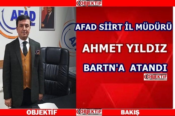Ahmet Yıldız Siirt'ten Bartın'a atandı