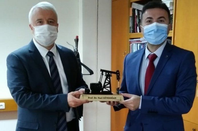 Rektör Demir, YÖK üyesi Prof. Dr. Naci Gündoğan’ı ziyaret etti