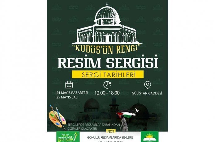 HÜDA PAR Batman’da "Kudüs’ün Rengi" konulu resim sergisi düzenleyecek