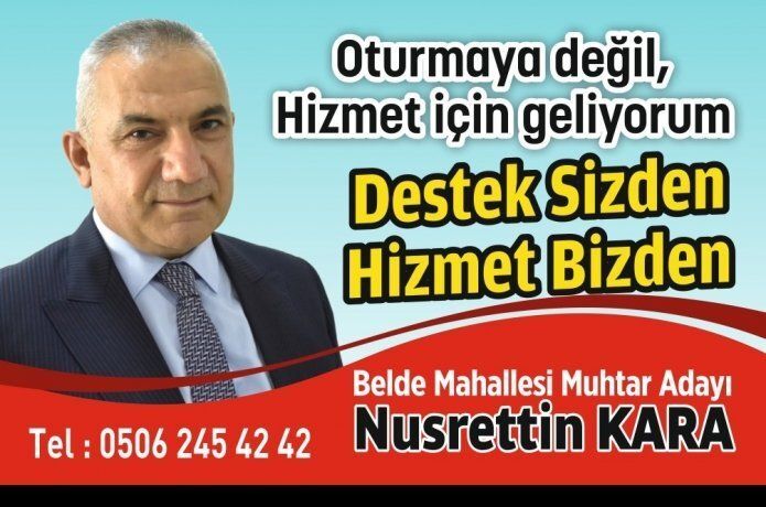 Muhtar adayı Nusrettin Kara Objektif'e konuştu