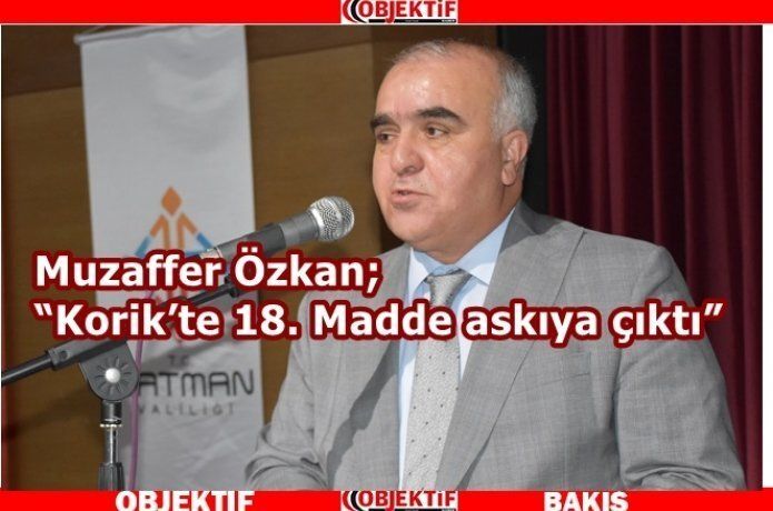 Özkan "Korik’te imar süreci bitiyor"