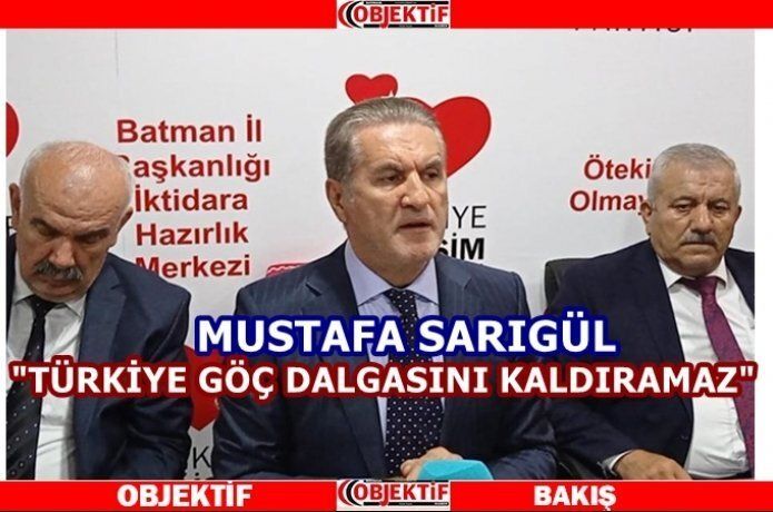 Mustafa Sarıgül Batman'da gündemi değerlendirdi