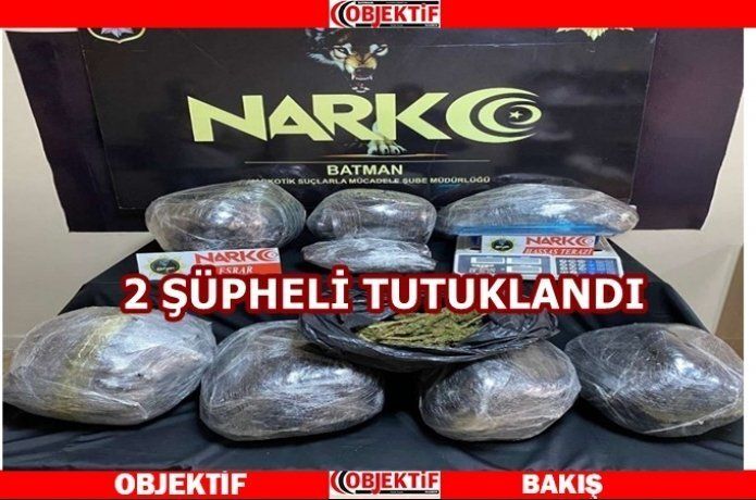 Batman’da 67 kilo esrar ele geçirildi