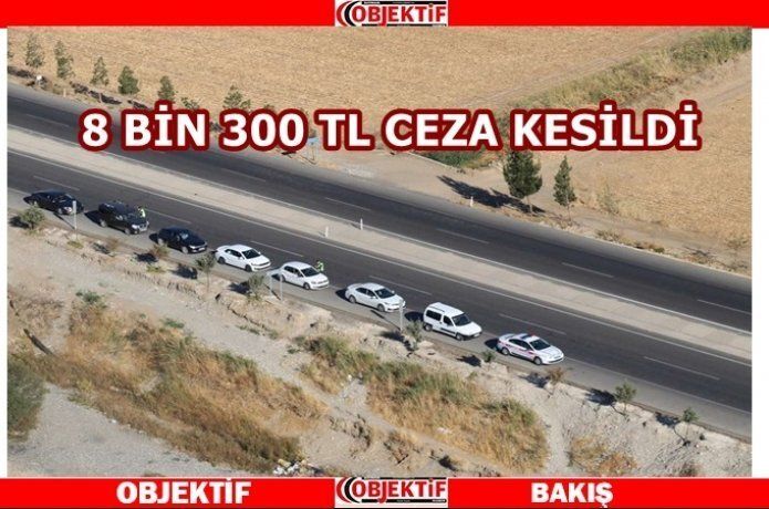 8 araç trafikten men edildi