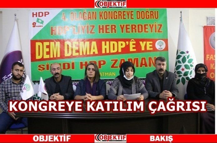 HDP kongre sürecinde