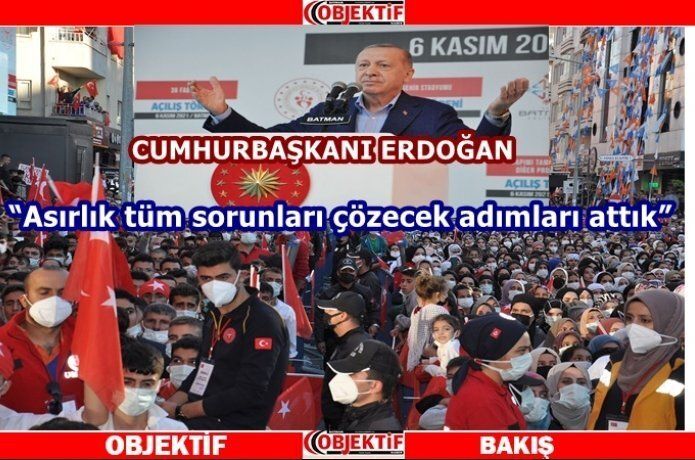 Cumhurbaşkanı Erdoğan Batman'dan seslendi