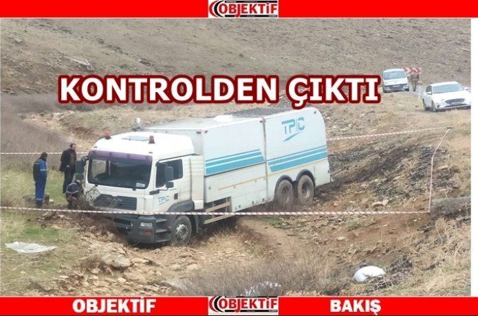 Tpik kamyonu kaza yaptı, 1 yaralı