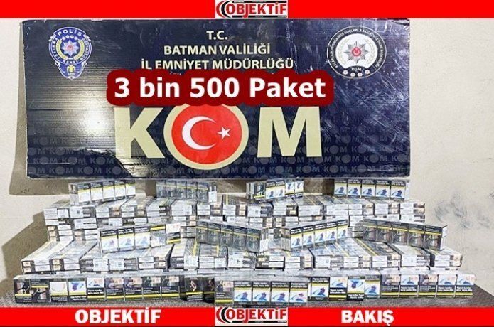 Araçtan kaçak sigara çıktı