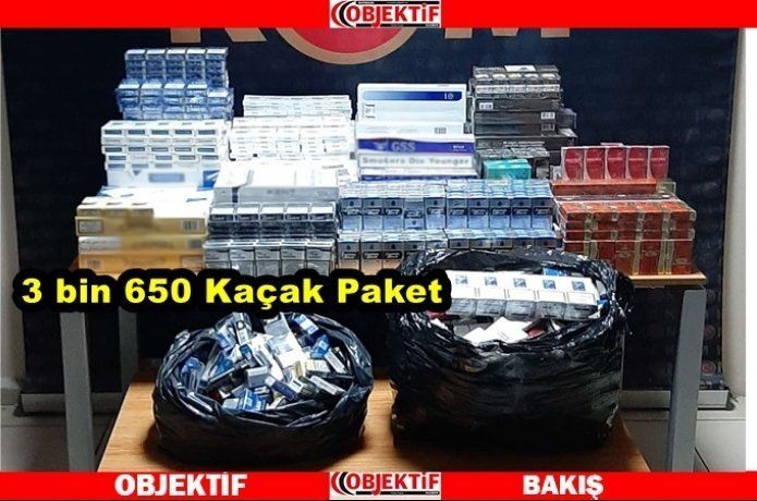 Kaçak sigara ele geçirildi