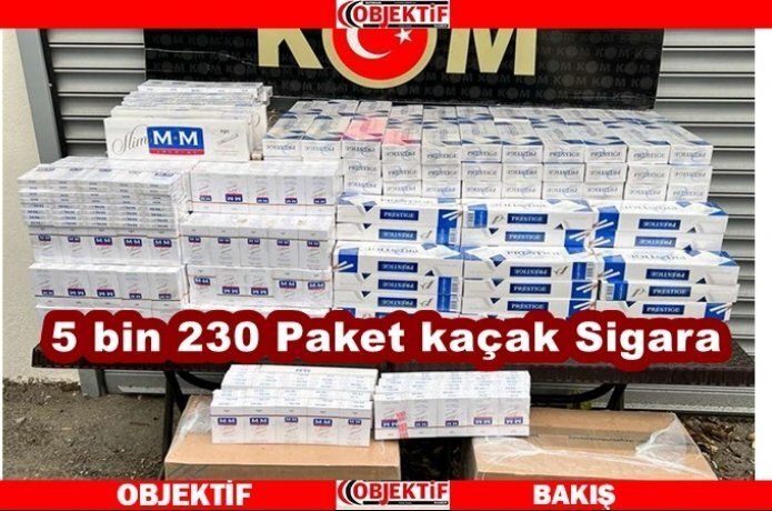 Araç sigara deposu çıktı