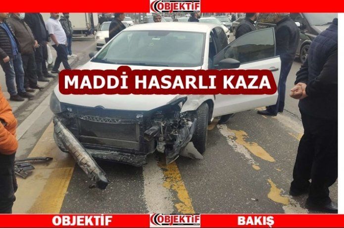 Hem ışık ihlali hem kaza yaptı