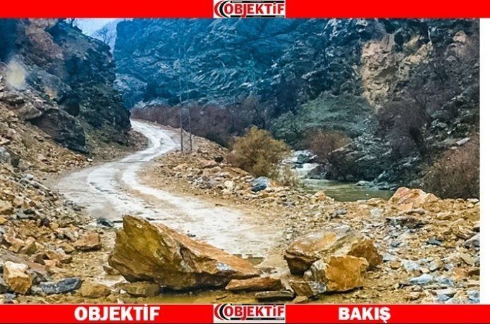Kozluk'ta heyelan